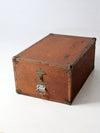 vintage nautical wood trunk