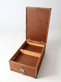 vintage nautical wood trunk