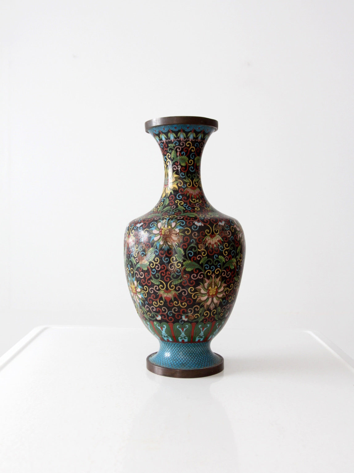 antique Chinese cloisonne decorative vessel