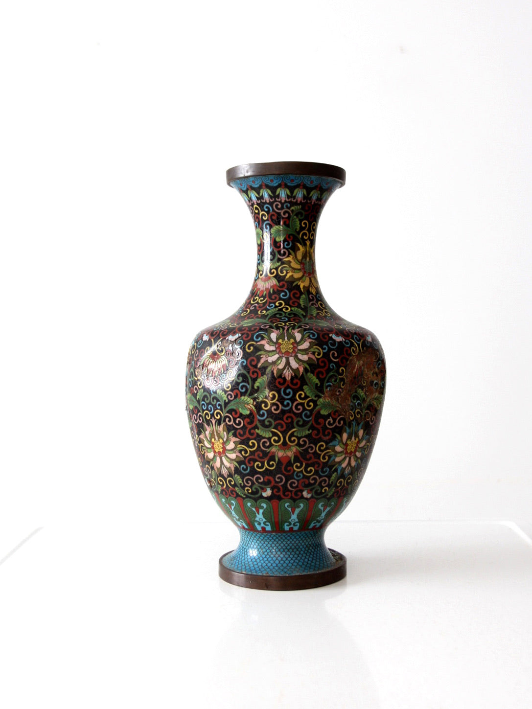antique Chinese cloisonne decorative vessel