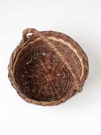 vintage wicker gathering basket