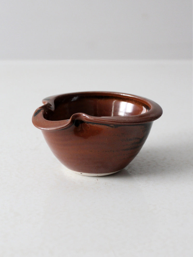 vintage studio pottery pouring bowl