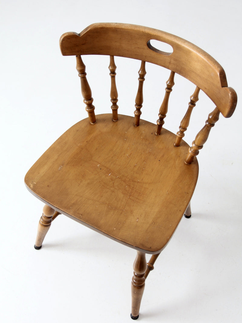 vintage wood pub chair