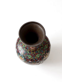 antique Chinese cloisonne decorative vessel