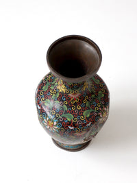 antique Chinese cloisonne decorative vessel