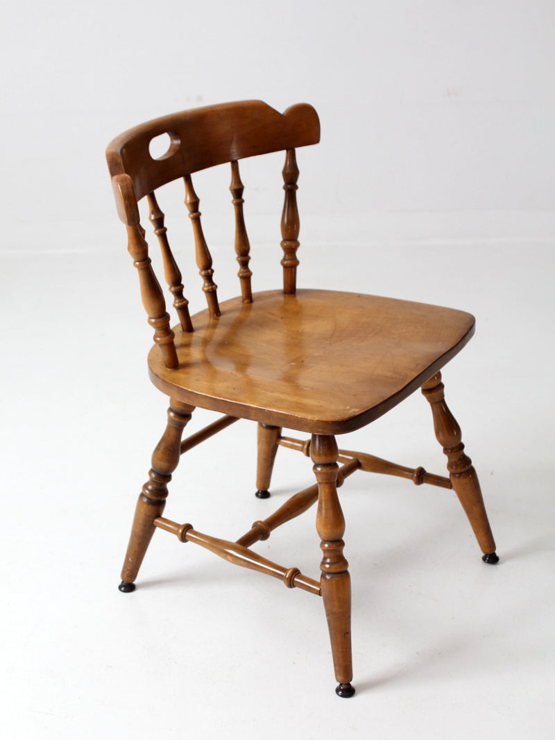 vintage wood pub chair