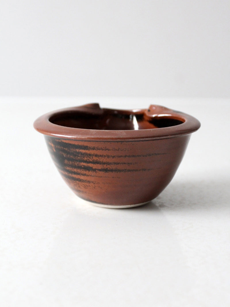 vintage studio pottery pouring bowl