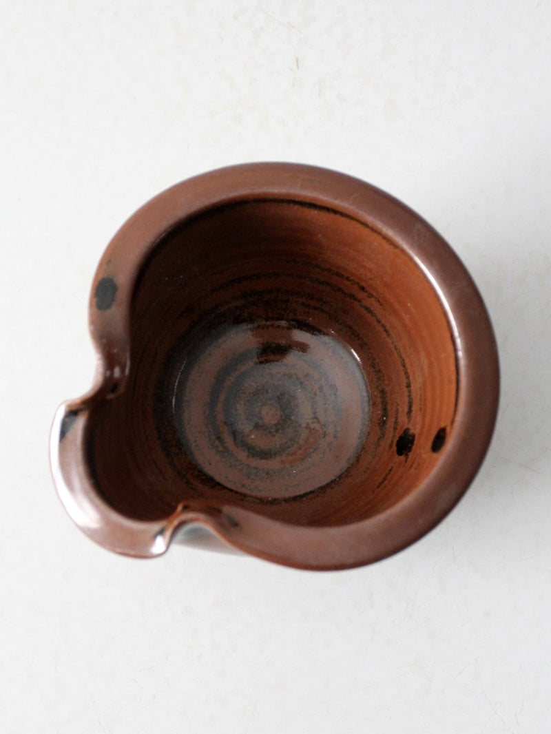 vintage studio pottery pouring bowl