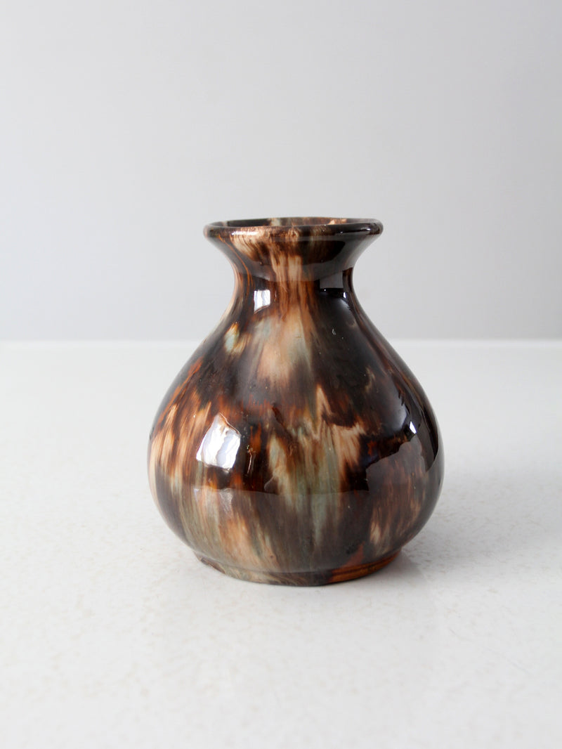 antique Brush McCoy onyx glaze vase