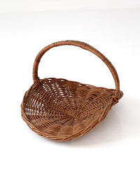 vintage wicker hearth basket
