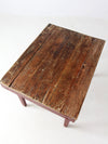 rustic vintage primitive farmhouse table