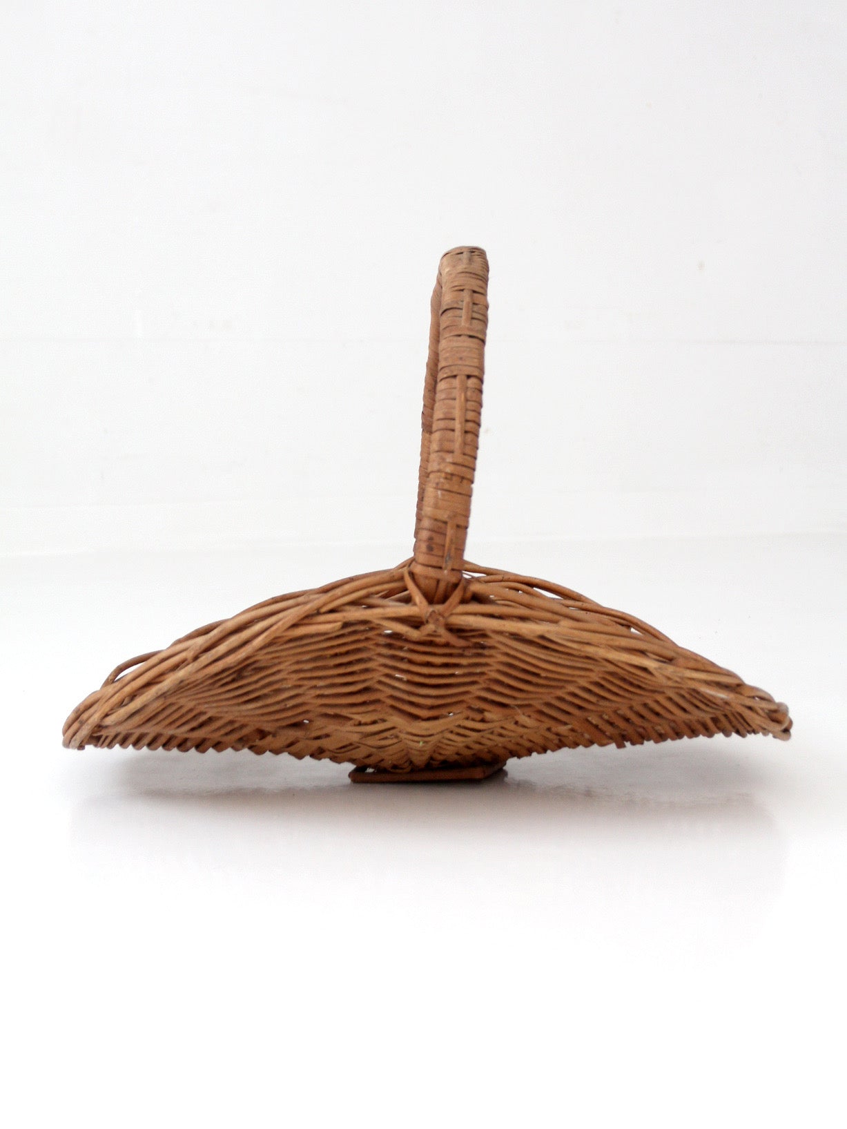 vintage wicker hearth basket