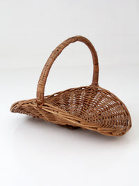 vintage wicker hearth basket