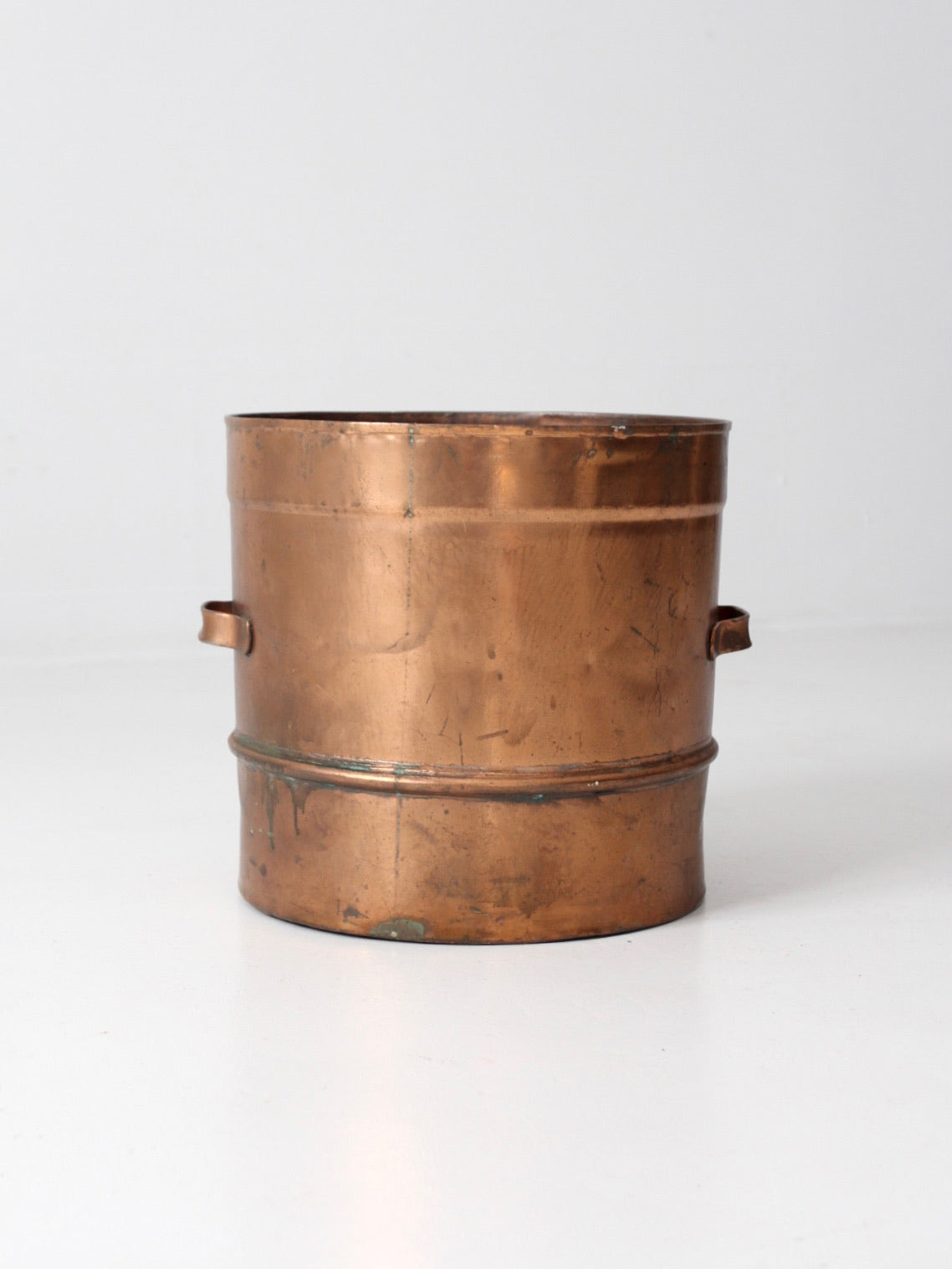 antique copper steamer basket