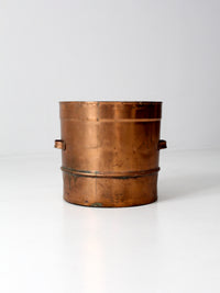 antique copper steamer basket