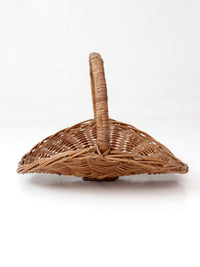 vintage wicker hearth basket