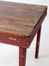rustic vintage primitive farmhouse table