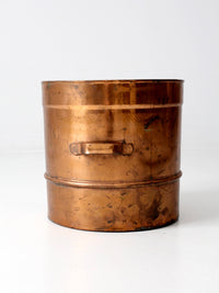 antique copper steamer basket