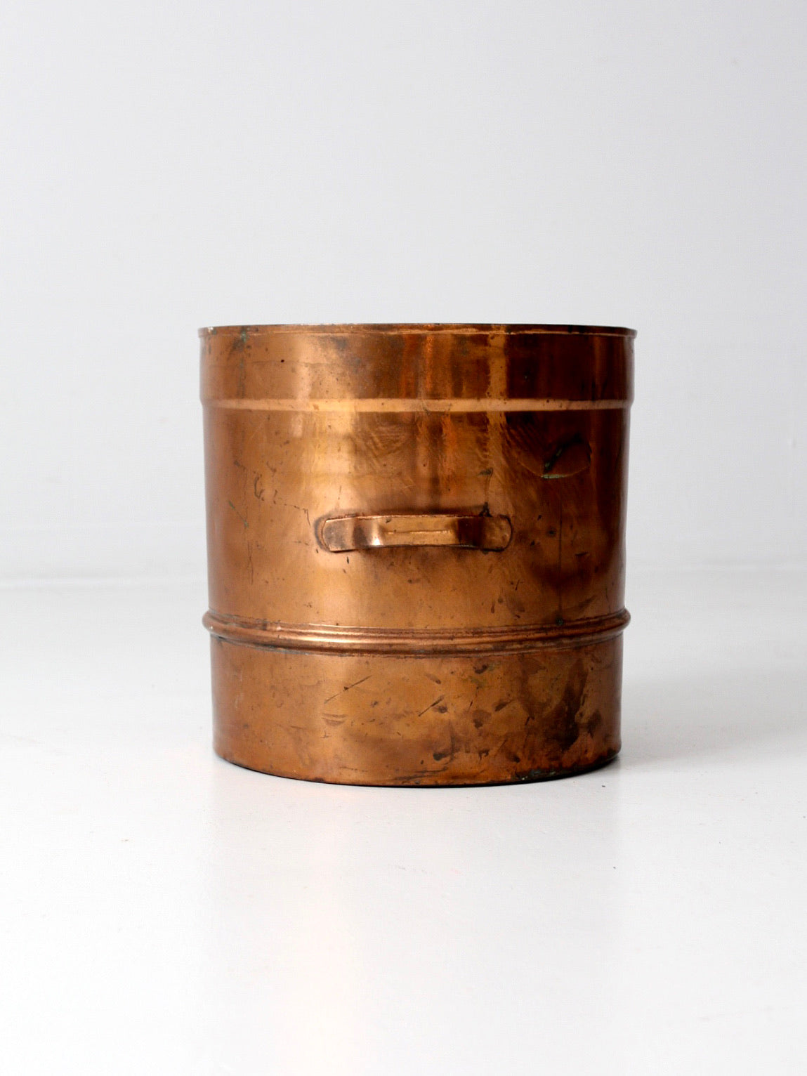 antique copper steamer basket