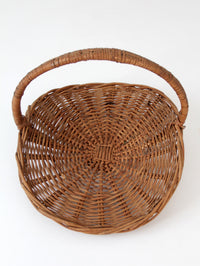 vintage wicker hearth basket