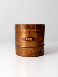 antique copper steamer basket