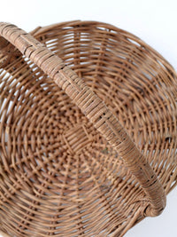 vintage wicker hearth basket