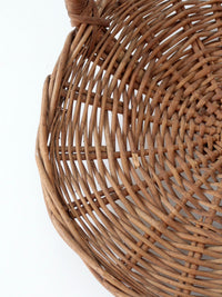 vintage wicker hearth basket