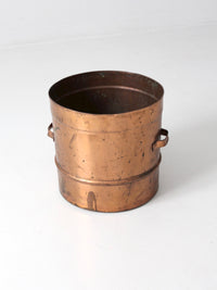 antique copper steamer basket