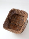 vintage white wicker bucket chair