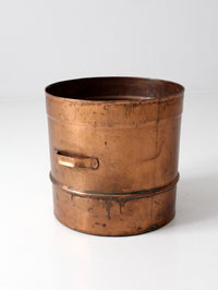 antique copper steamer basket