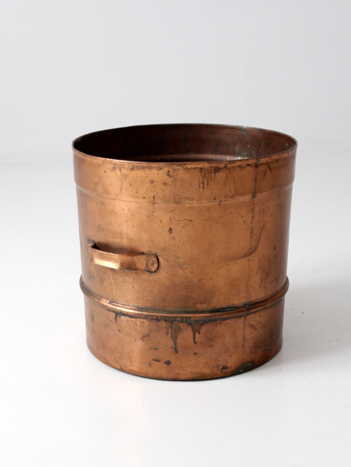 antique copper steamer basket