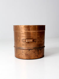 antique copper steamer basket