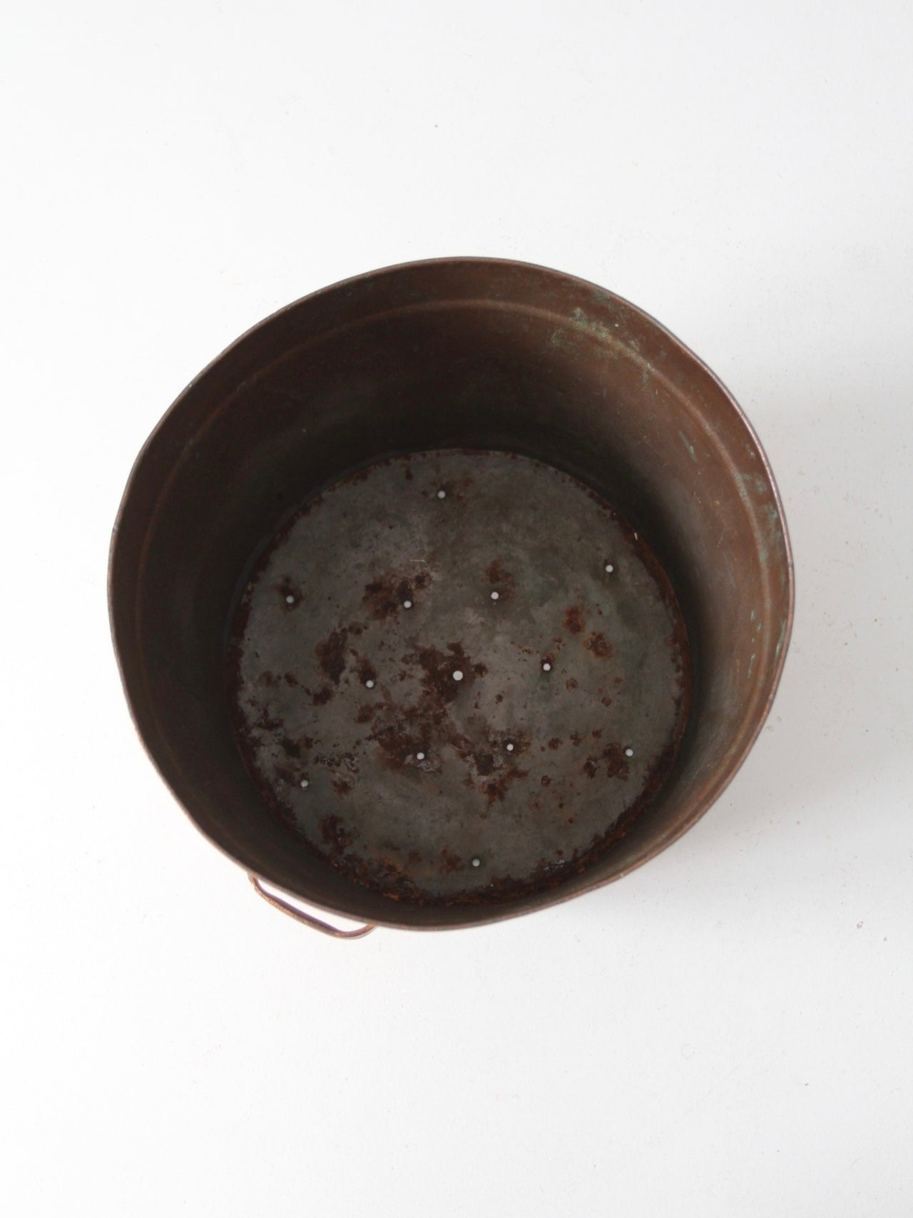 antique copper steamer basket