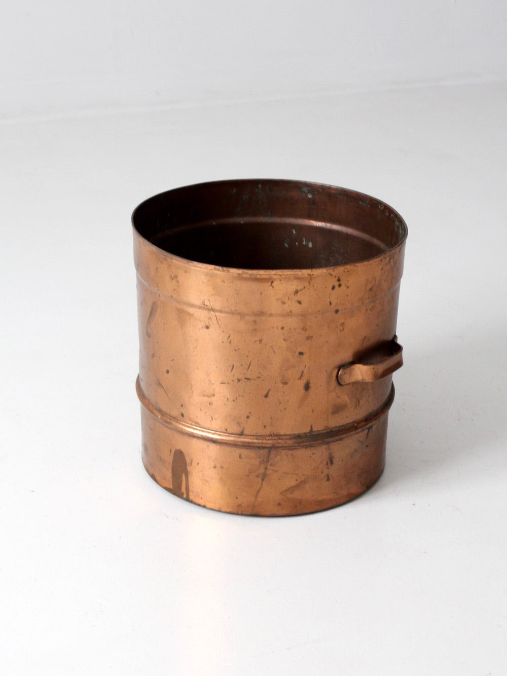 antique copper steamer basket
