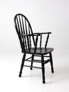 vintage black Windsor arm chair