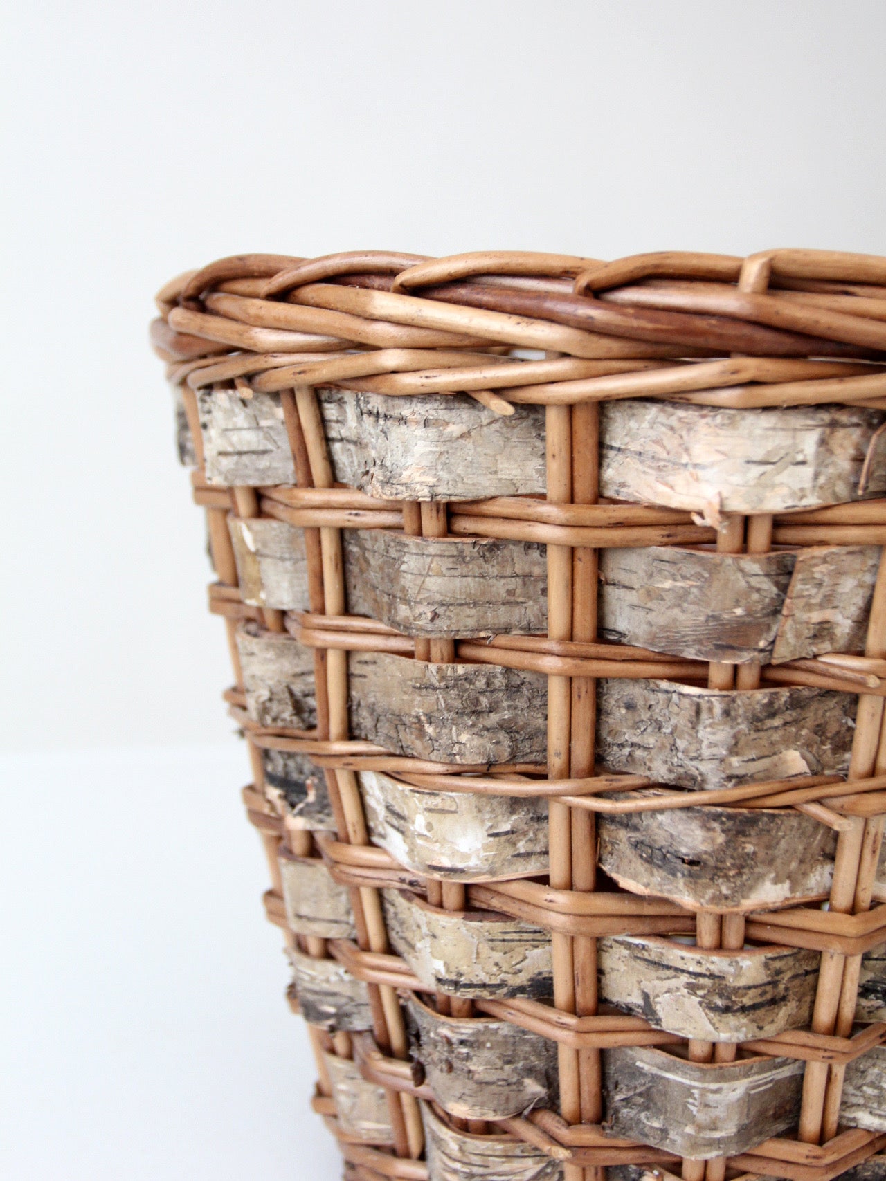 vintage birch bark basket