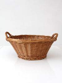 vintage wicker gathering basket