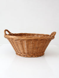 vintage wicker gathering basket