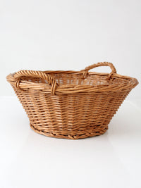 vintage wicker gathering basket