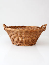 vintage wicker gathering basket