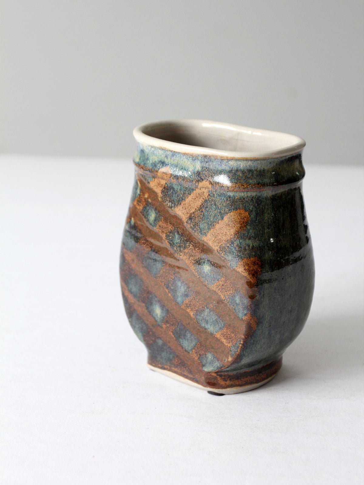 vintage studio pottery vase