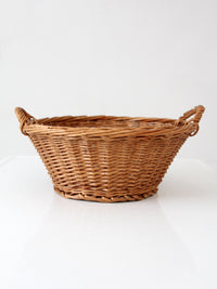 vintage wicker gathering basket