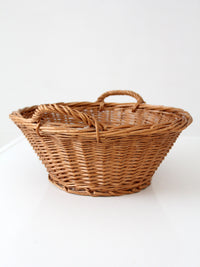 vintage wicker gathering basket