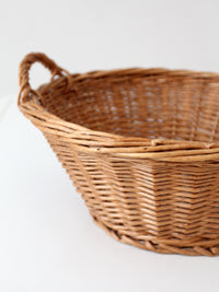 vintage wicker gathering basket