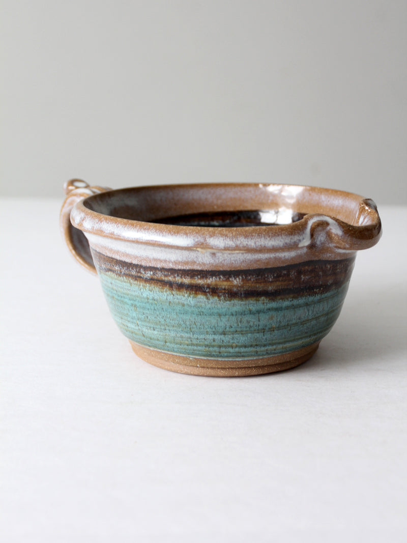 vintage studio pottery batter bowl