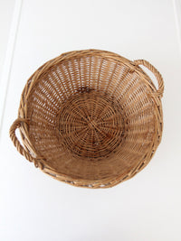 vintage wicker gathering basket