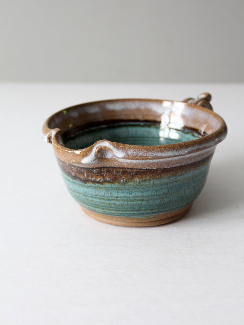 vintage studio pottery batter bowl