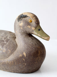 1950s General Fibre Ariduk mallard hen duck decoy