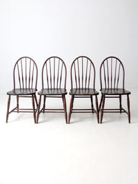 antique Phoenix Chair Co Windsor dining chairs set of 4