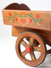 vintage folk art toy riding horse and cart